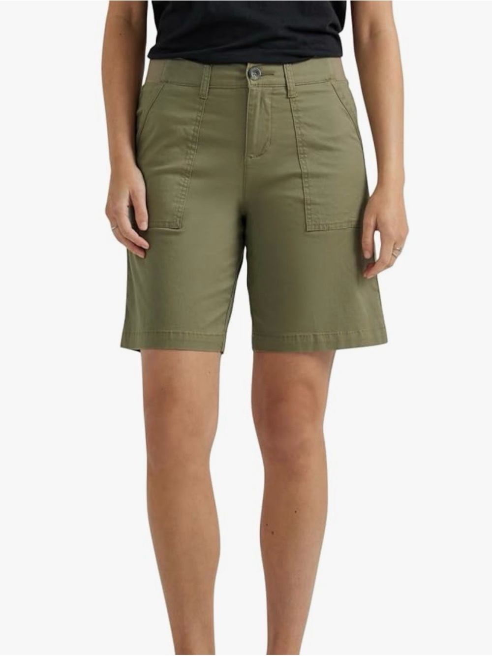 Women’s Olive Green Bermuda Shorts